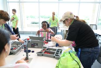 Campers during activity