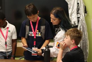 Campers during activity