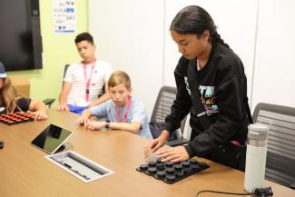 Campers during activity