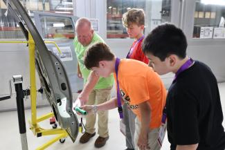 Camper during activity