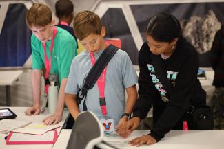 Campers during activity 