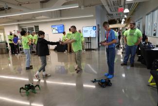 Campers doing activity