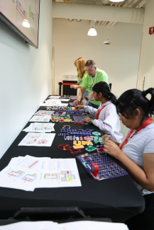 Campers doing activity