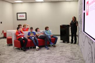 Campers in waiting room