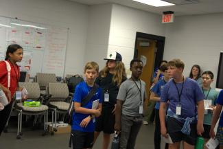 Campers standing 
