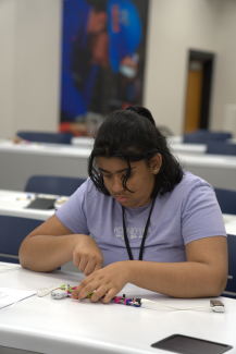 Camper during Little Bits session