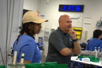 Staff in Lean lab