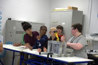 Campers during Lean lab session