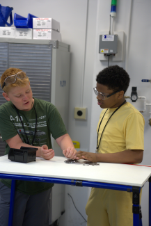 Campers in Lean lab