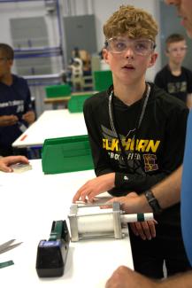 Campers in Lean lab