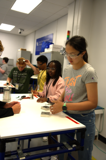 Campers in Lean lab