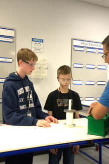Campers in Lean lab