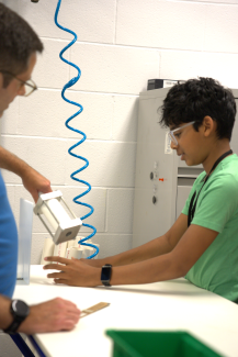 Campers in Lean lab
