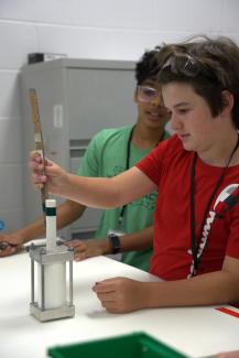 Camper measuring cylinder