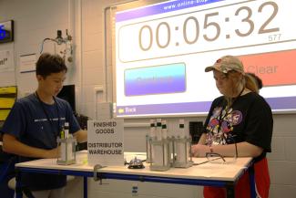 Campers in Lean lab